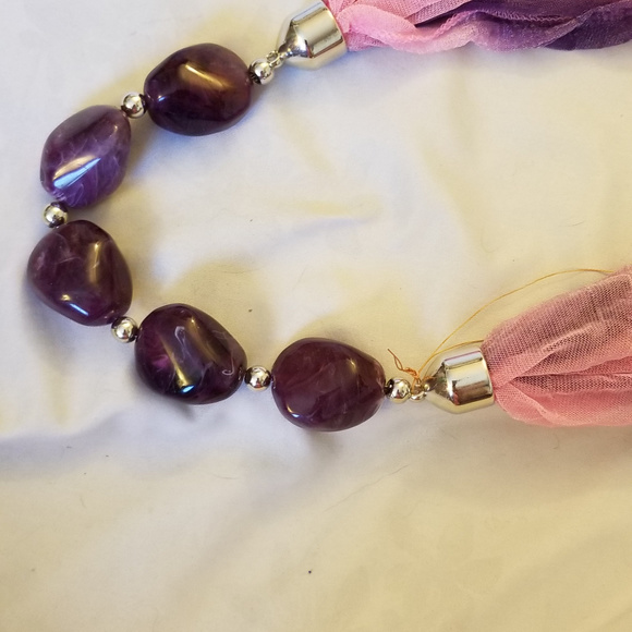 SALE 🦚HP🦚 NWT Lerdu Infinity Scarf Purple - Picture 5 of 6